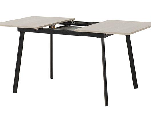 AVERY EXTENDING DINING SET (X4 CHAIRS) - CONCRETE/EMERALD GREEN VELVET