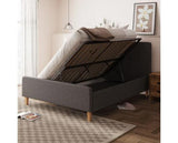 Ashbrook King Size Ottoman-Dark Grey