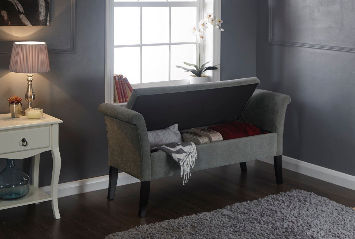 Bex Window Seat-Grey Chenille