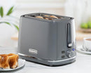 Essentials Daewoo Stirling 2 Slice Toaster & 1.7 Kettle Grey