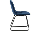 LUKAS DINING CHAIR (X2 PER BOX) - SAPPHIRE BLUE VELVET
