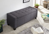 Vanessa Ottoman Bench -Charcoal
