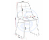 ATHENS RECT & LUKAS DINING SET (X4 CHAIRS) - CONCRETE/GREY VELVET