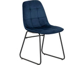LUKAS DINING CHAIR (X2 PER BOX) - SAPPHIRE BLUE VELVET