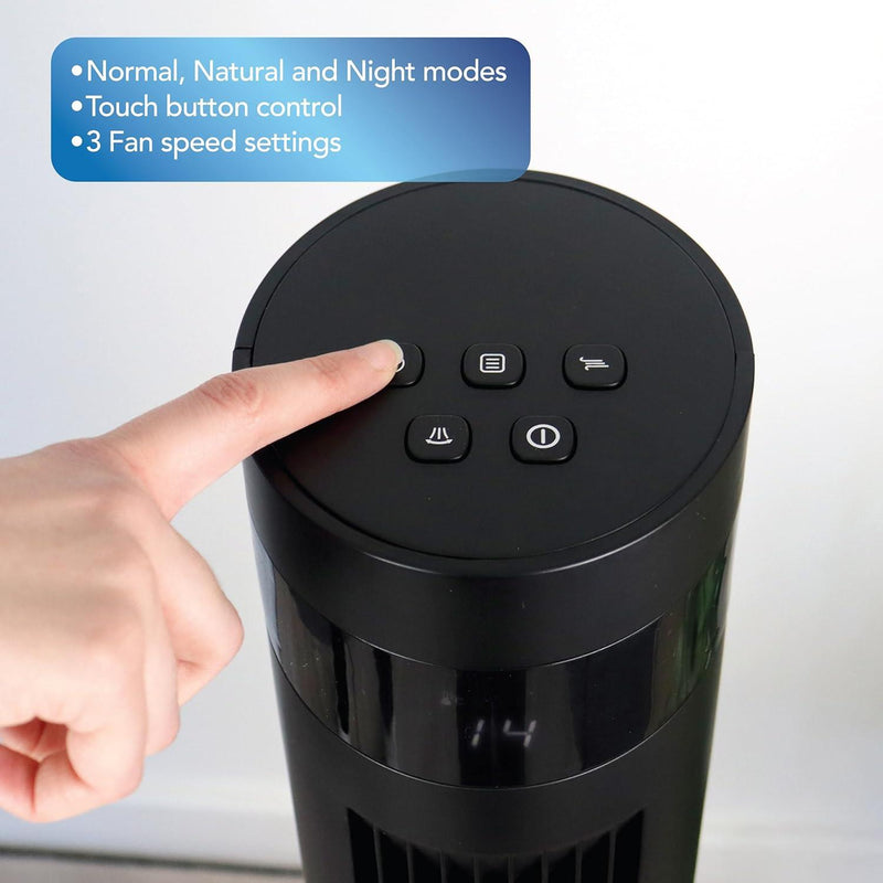 Igenix 43" Digital Tower Fan - Black