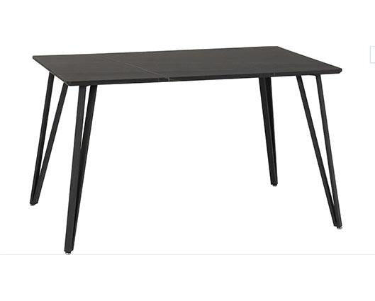 MARLOW & AVERY DINING SET (X4 CHAIRS) - BLACK MARBLE/GREY VELVET