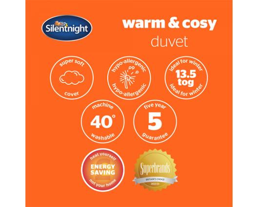 Single - Silentnight Warm and Cosy Duvet � 13.5 Tog