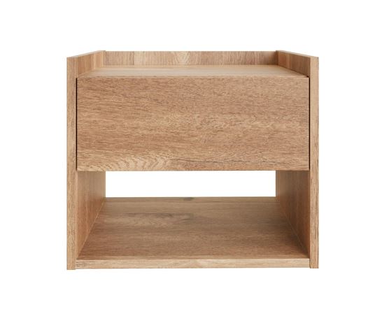 Harmony Wall Mounted Bedside Tables (Pair)- Oak
