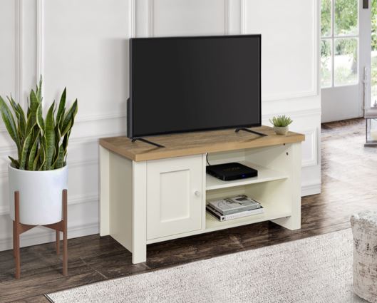 Harper Small TV Unit-Cream