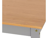 LUDLOW 1+4 DINING SET - GREY SLATE/OAK EFFECT