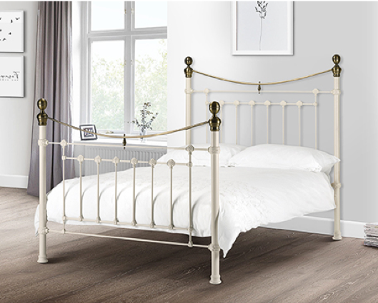 Victoria King Bed - Stone White
