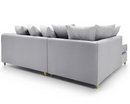 Chevelle Left Hand Facing Corner Sofa - Light Grey