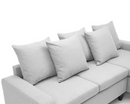 Noah Right Hand Facing Corner Sofa - Light Grey
