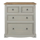 Corona Grey 2+2 Drawer Chest