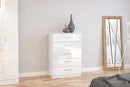 Larz 5 Drawer Chest-White