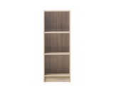 Traditional Medium Narrow Bookcase-Oak