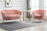 Adella Armchair - Coral