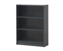 Traditional Low Wide Bookcase-Dark Grey