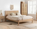Croxley Double Rattan Bed - Oak