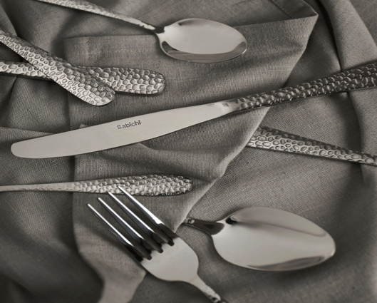 Sabichi 16 Piece Hammered Cutlery Set