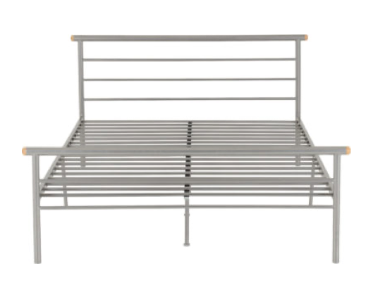 Orion Small Double Bed - Silver
