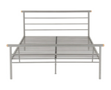 Orion Small Double Bed - Silver