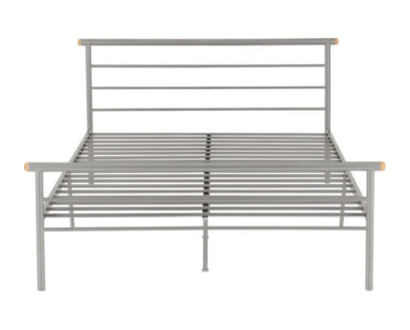 Orion Small Double Bed - Silver