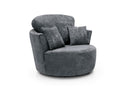 Heidi Swivel Chair - Dark Grey