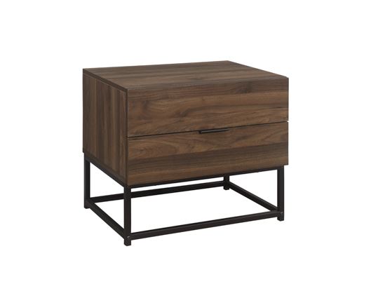 Hermione 2 Drawer Bedside - Walnut