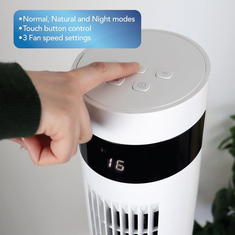 Igenix 43" Digital Tower Fan - White