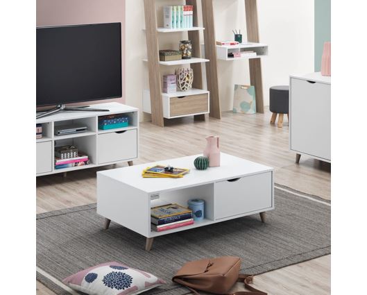 Pexton Coffee Table with 2 Drawers