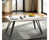 MARLOW COFFEE TABLE - WHITE MARBLE EFFECT