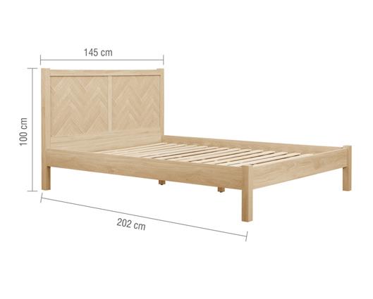 Herringford King Bed - Oak