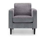 Houston Chair-Dark Grey Chenille Fabric
