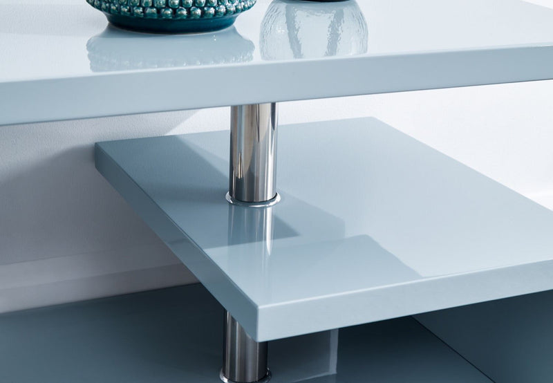 Arctic High Gloss LED Coffee Table-Grey