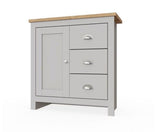 Lincoln 1 Door 3 Drawer Sideboard- Light Grey