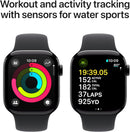 Apple Watch Series 10 GPS 42mm Jet Black Aluminium Case with Black Sport Band - M/L