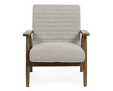 Ivy Armchair Oyster White & Brown