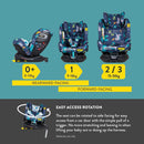 All in All Rotate 360 Car Seat - Charcoal Lighthearted