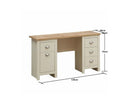 Lisbon 5 Drawer Desk