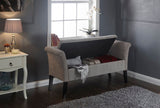 Bex Window Seat-Silver Chenille