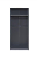Highbury 2 Door Wardrobe - Dark Grey