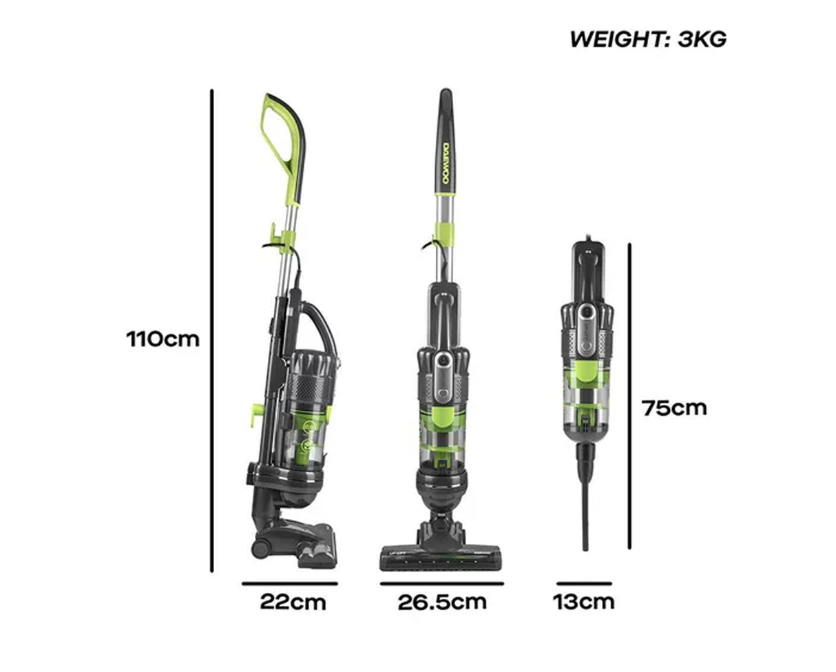 Daewoo 600W Tornado Up-Lift Upright Vacuum Cleaner