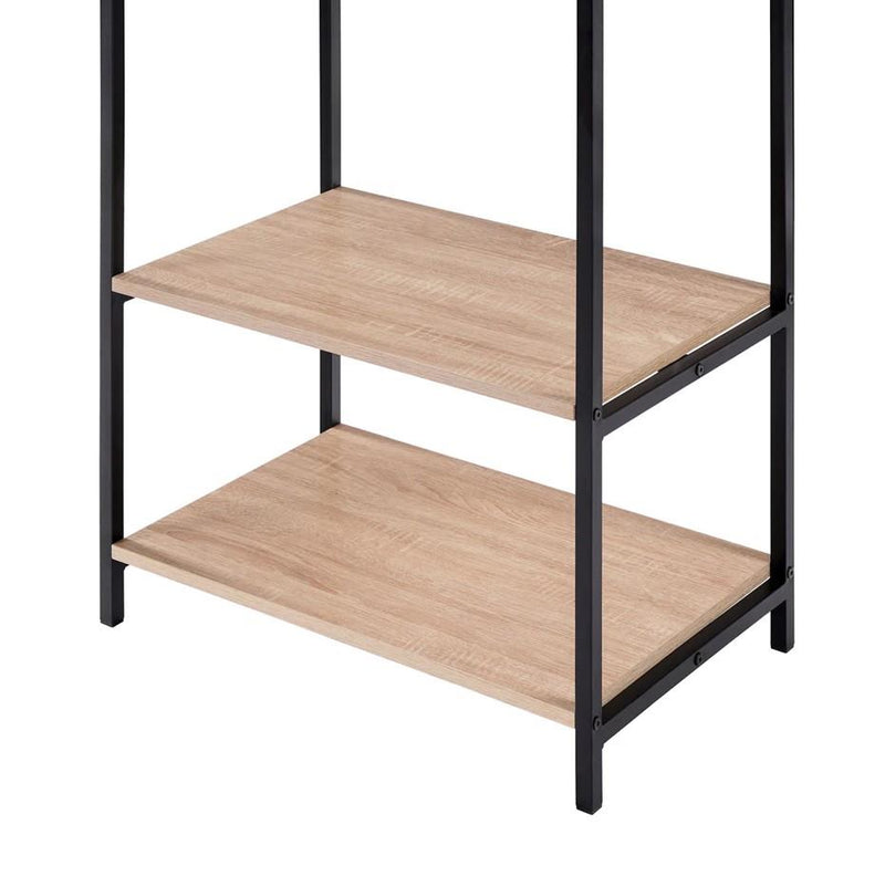 Scala Open Wardrobe with 2 Shelves - Oak