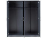 DAKOTA 4 DOOR WARDROBE - DARK GREY