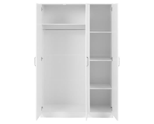 DAKOTA 3 DOOR WARDROBE BEDROOM SET - WHITE