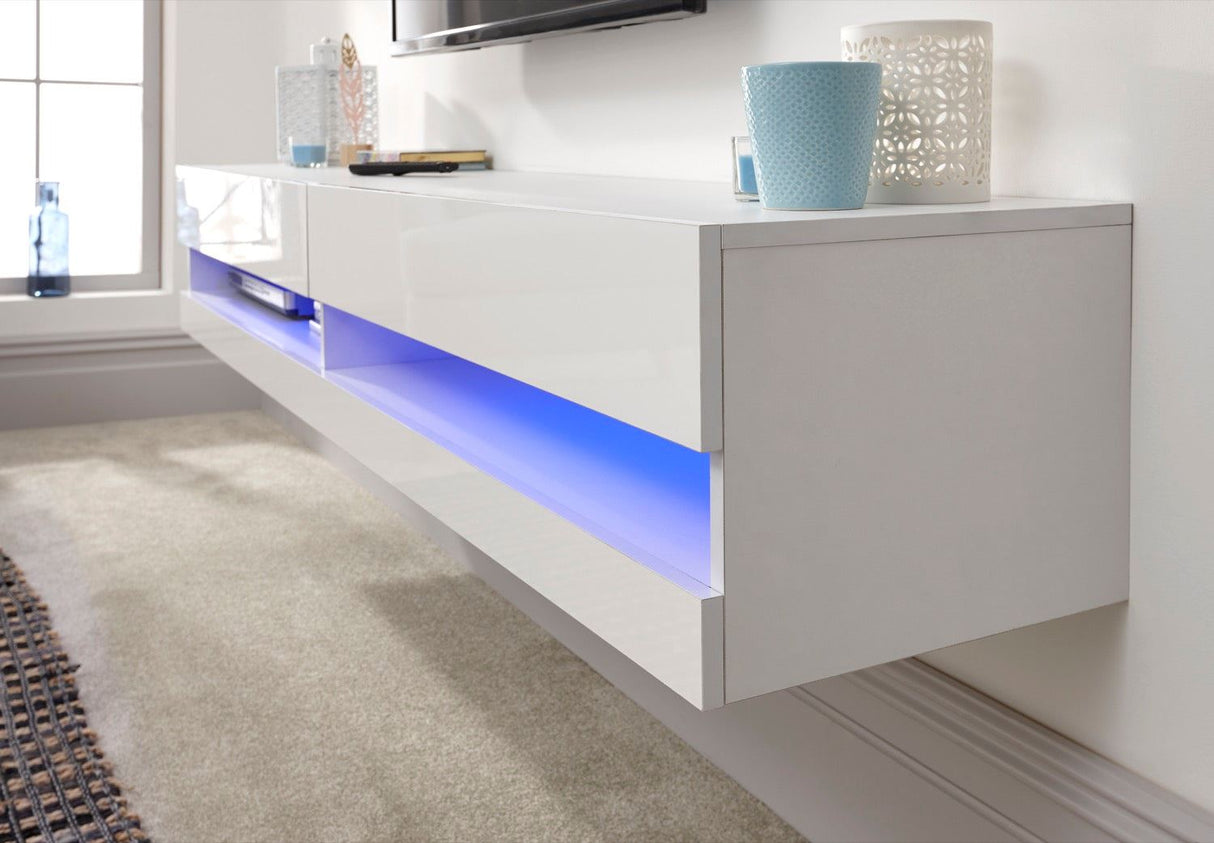 Graze LED 180cm Wall TV Unit