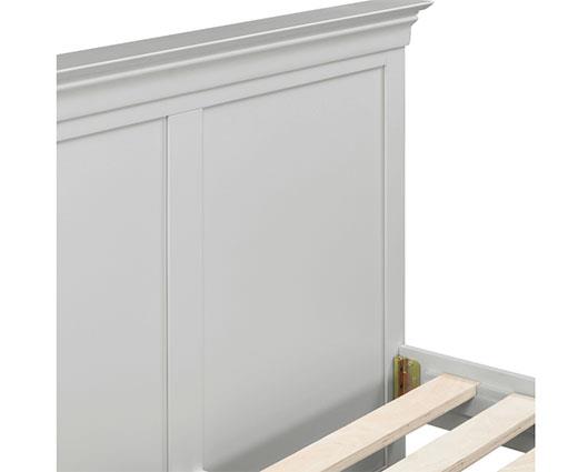 BORDEAUX 4'6" HIGH END BED - PEBBLE GREY