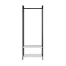 Scala Open Wardrobe with 2 Shelves - White