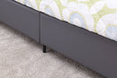 Simple Small Double Bed in a Box-Grey